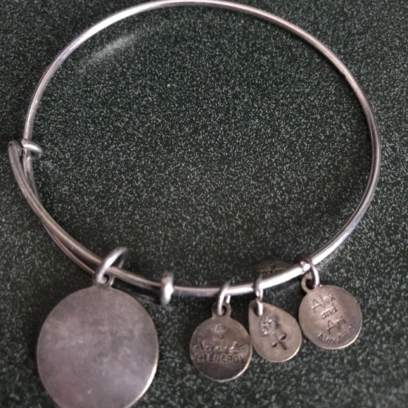 Alex and Ani Silver Expandable Wire Bracelet Taurus - Picture 10 of 16